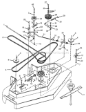 Page D Diagram and Parts List for 511-059N400 1991 MTD Lawn Mower