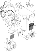 Page E Diagram and Parts List for 528 1987 MTD Lawn Tractor