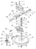 Page D Diagram and Parts List for 560B009 1988 MTD Lawn Mower