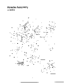 Handle assembly Diagram and Parts List for 614E  MTD Snow Blower