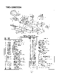 42" lawn tractor Diagram and Parts List for 3200003A  MTD Lawn Tractor