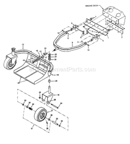 Part Location Diagram of 777-3334 MTD Decal-Inflation Info