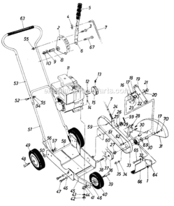 Page A Diagram and Parts List for 596-009 1988 MTD Edger