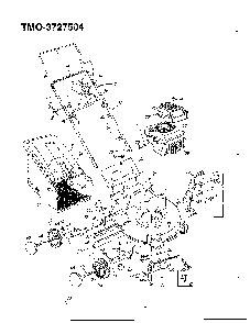 4.5hp 21" rotary mower Diagram and Parts List for 3727504  MTD Lawn Mower