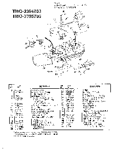 Mower Diagram and Parts List for 3394803  MTD Lawn Tractor