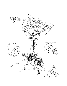 Transmission Diagram and Parts List for 17BSDALC099  MTD Lawn Tractor