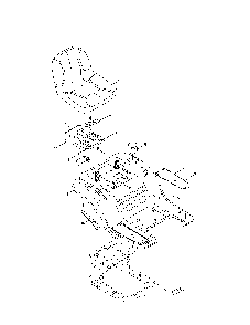 Seat/fender Diagram and Parts List for 13AL78ST099  MTD Lawn Tractor