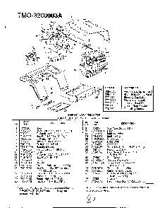 42" lawn tractor page 2 Diagram and Parts List for 3200003A  MTD Lawn Tractor