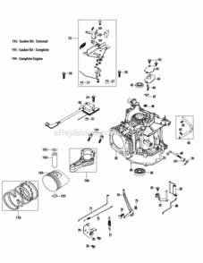 5P65M0C_Crankcase Diagram and Parts List for 5P65M0C  MTD Engine
