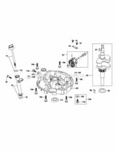 5P65M0C_Crankshaft_And_Crankcase_Cover Diagram and Parts List for 5P65M0C  MTD Engine