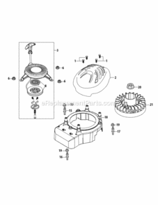 5P65M0C_Flywheel_And_Shroud Diagram and Parts List for 5P65M0C  MTD Engine
