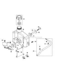 5P65M0C_Fuel_Tank_And_Mounting Diagram and Parts List for 5P65M0C  MTD Engine