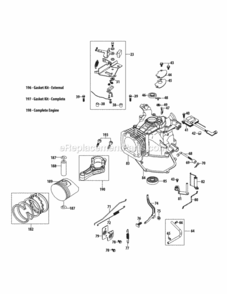 5P65Mu_Crankcase Diagram and Parts List for 5P65MU  MTD Engine