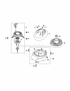 5P65Mu_Flywheel_And_Shroud Diagram and Parts List for 5P65MU  MTD Engine