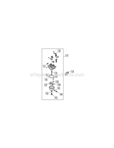 5P70M0B_Carburetor Diagram and Parts List for 5P70M0B  MTD Engine