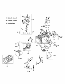 5P70M0C_Crankcase Diagram and Parts List for 5P70M0C  MTD Engine