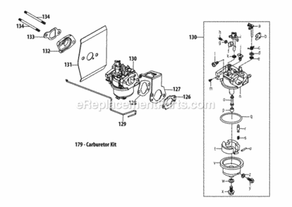 Part Location Diagram of 951-14422 MTD Choke Temp Control