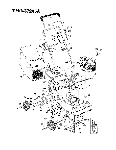 Lawn mower Diagram and Parts List for 37245A  MTD Lawn Mower