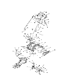 Handle/auger housing Diagram and Parts List for 21AB454E730  MTD Tiller