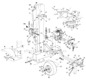 Page A Diagram and Parts List for 622 1988 MTD Log Splitter