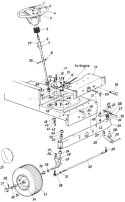 Page C Diagram and Parts List for 643-033 1987 MTD Lawn Tractor