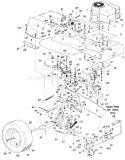 Page D Diagram and Parts List for 643-033 1987 MTD Lawn Tractor