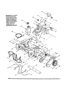 Auger Housing/Shaft Auger/Tank Diagram and Parts List for 140  MTD Snow Blower