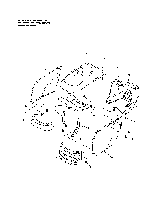 Hood/grille/dash Diagram and Parts List for PGT9500  MTD Lawn Tractor