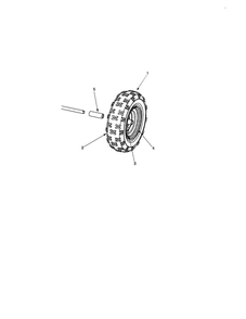 Wheel Assembly Diagram and Parts List for 31B-611D062  MTD Snow Blower