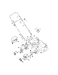 Housing/handles/wheels Diagram and Parts List for 24A030E099  MTD Leaf Blower / Vacuum
