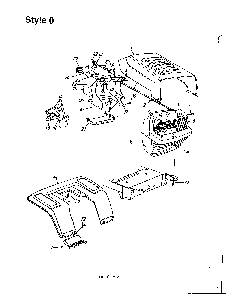 Style 0 Diagram and Parts List for 3650002  MTD Lawn Tractor