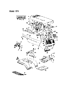 Hood - model 674 Diagram and Parts List for 13AQ675G062  MTD Lawn Tractor