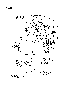 Lawn mower/style 4 Diagram and Parts List for SKU3105205  MTD Lawn Mower