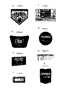 Decals Diagram and Parts List for 12A-N2M7799  MTD Lawn Mower