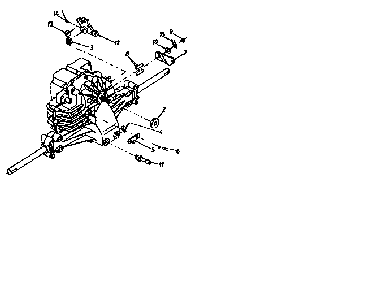 Transmission Diagram and Parts List for 13AS695G118  MTD Lawn Tractor