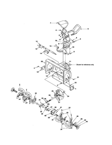 Auger Housing/Chute/Impeller Diagram and Parts List for 31A-3BAD762  MTD Snow Blower