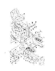 Seat & fender Diagram and Parts List for 13AL606G730  MTD Lawn Tractor