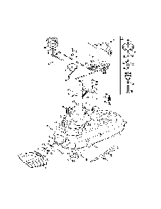 Deck/spindle Diagram and Parts List for 17ARCBDS099  MTD Lawn Tractor