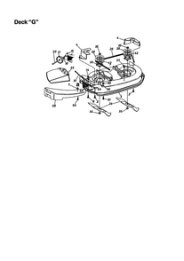 Deck-G Diagram and Parts List for 663  MTD Lawn Tractor