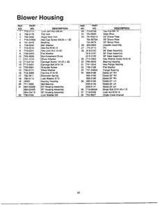 Blower Housing 2 Diagram and Parts List for E664F  MTD Snow Blower
