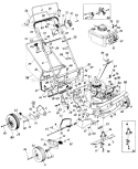 Page B Diagram and Parts List for 126-322-000 1986 MTD Lawn Mower