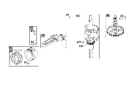 Crankshaft Diagram and Parts List for 17ADFACQ093  MTD Lawn Mower
