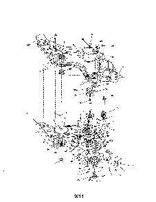 Gear case Diagram and Parts List for 21AB454E730  MTD Tiller
