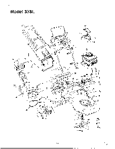 Lawn mower Diagram and Parts List for SKU3747409  MTD Lawn Mower