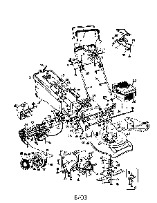 Rotary lawn mower Diagram and Parts List for TMO-374-0006  MTD Lawn Mower