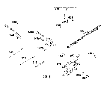 Controls Diagram and Parts List for 13AL79XT093  MTD Lawn Tractor