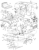 Part Location Diagram of 33828 MTD Running Board-R.H.