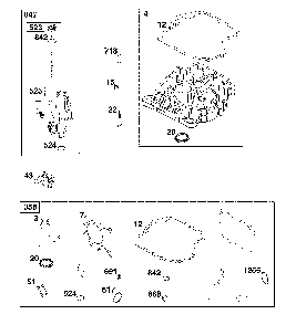 Crankcase cover/sump/lubrication Diagram and Parts List for 13AN77XS093  MTD Lawn Tractor