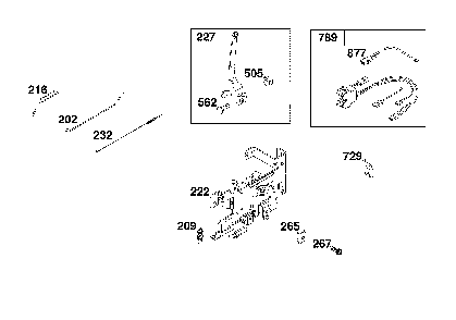 Controls Diagram and Parts List for 13AN77XS093  MTD Lawn Tractor