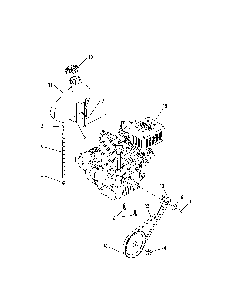 Part Location Diagram of 952Z270-JUA MTD Complete Engine 208cc
